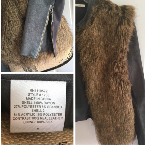 Cynthia Vincent | Luxurious Leather & Fur Jacket - Picture 8 of 10